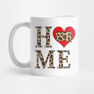 South Dakota Home Leopard Print Mug